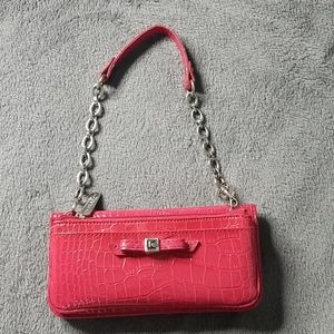 Liz Clairborne Pink Crocodile Wallet